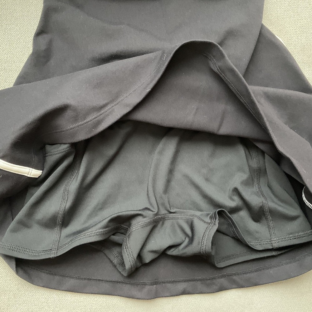 Alo Yoga Airbrush Streamlined Dress Black/White XXS - Picture 11 of 13